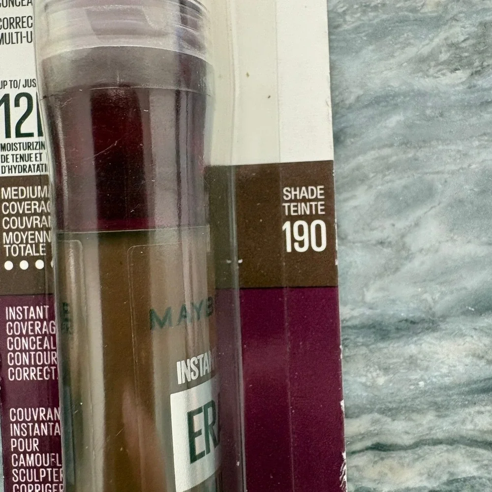 Maybelline Instant Age Rewind Eraser Multi-Use Concealer Shade 190 2-Pack 0.2oz